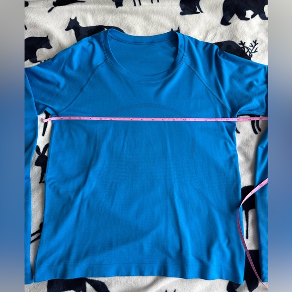 Lululemon Swiftly Tech Long Sleeve Shirt 2.0 *Race Length Size 10 Poolside - Picture 7 of 10